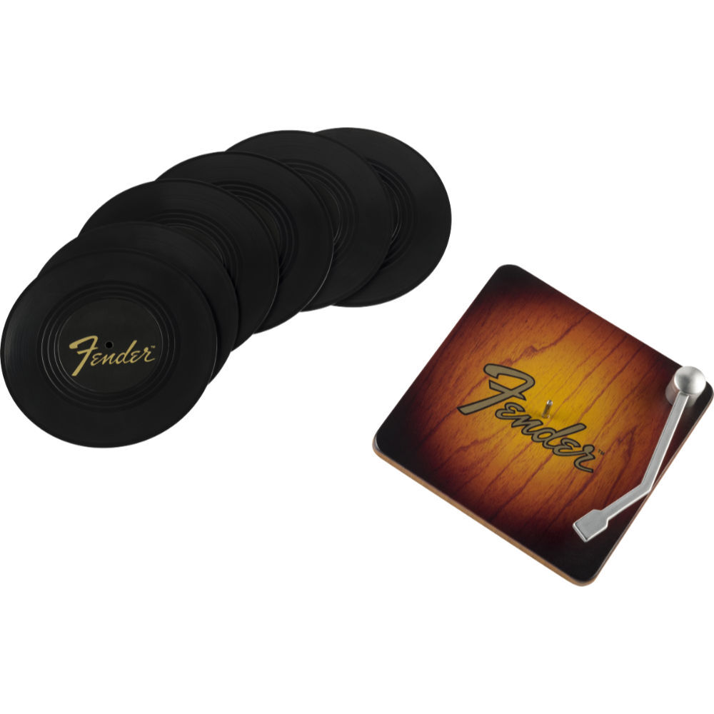 Fender フェンダー Sunburst Turntable Coaster Set コースター 6枚セット_画像2