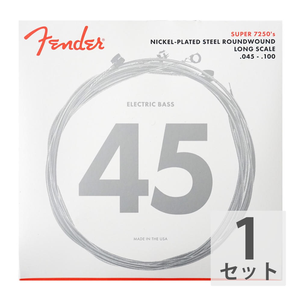 フェンダー Fender Bass Strings Nickel Plated Steel 7250ML 45-100 エレキベース弦_画像1