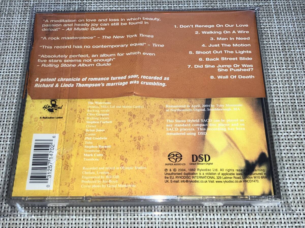 送料込み Richard&Linda Thompson / Shoot Out The Lights SACD 即決_画像2