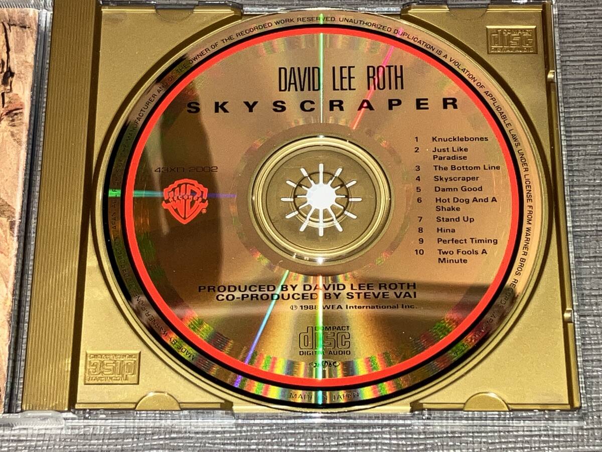 送料込み 43XD-2002 ゴールドCD デイヴィッド・リー・ロス DAVID LEE ROTH スカイスクレイパー SKYSCRAPER 国内盤 即決