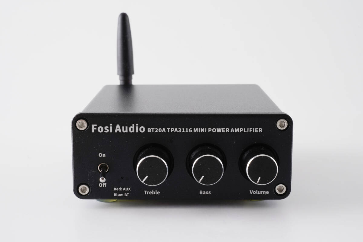 Fosi Audio BT20A Bluetooth 5.0 パワーアンプ 2.0CH ステレオ100W*2 TPA3116 レシーバー 2チャンネル ミニ Hi-Fi クラスDの画像6