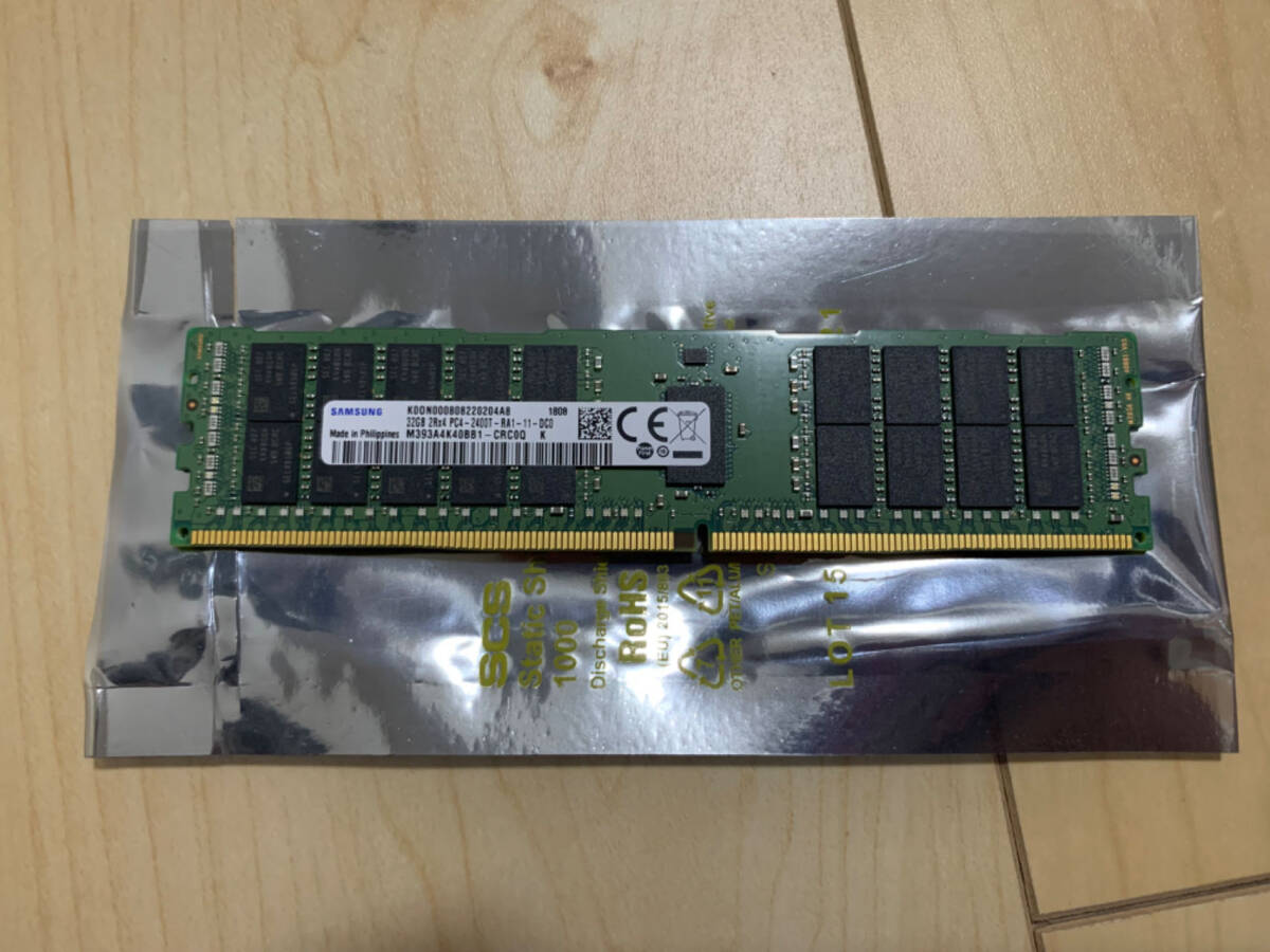 SAMSUNGM393A4K40BB1-CRC0Q32GB(1X32GB)３枚セット2400MHZ DDR4 サーバー用 メモリ_動作品の画像3