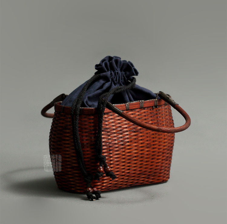  bargain sale! nature handmade natural material bamboo. basket storage bag shopping back handbag 