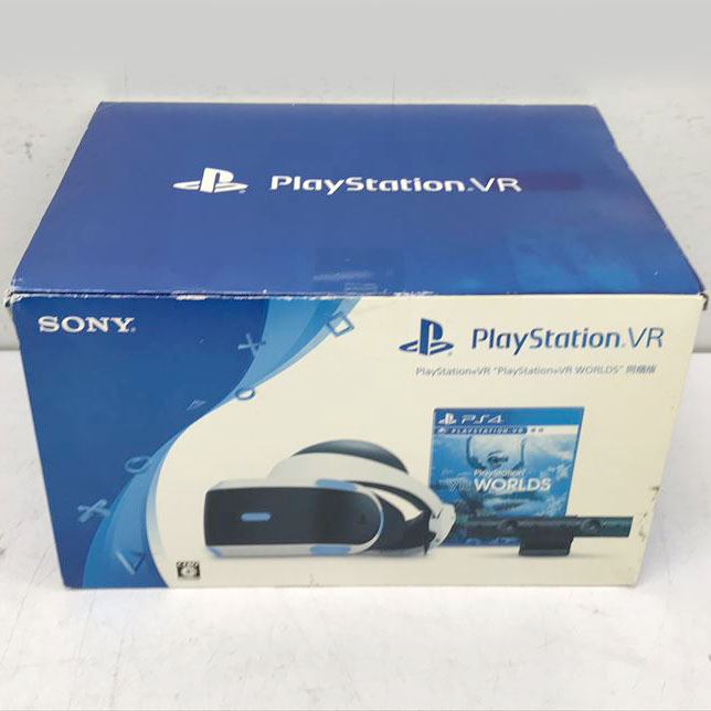 C1059YO ◆0320_11凹 PlayStation VR WORLDS 同梱版 プレスト4 ソニー CUHJ-16006 18年製 ゲーム機AV機器 映像機器_画像3