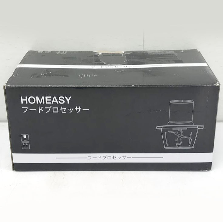 C5248YO ◆0326【アウトレット品】フードプロセッサー フードチョッパー ミキサー HOMEASY ALW-FC38SS 1.8L大容量未使用 家電_画像2