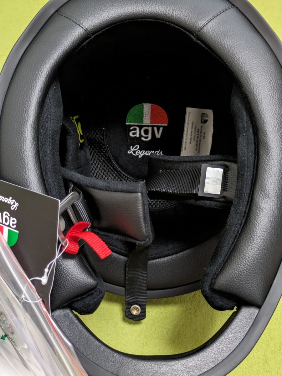 未使用品　値下げ　ヘルメットとサマーグローブのセット　AGV X101 ヘルメット XLサイズ アジアンフィット　_画像7