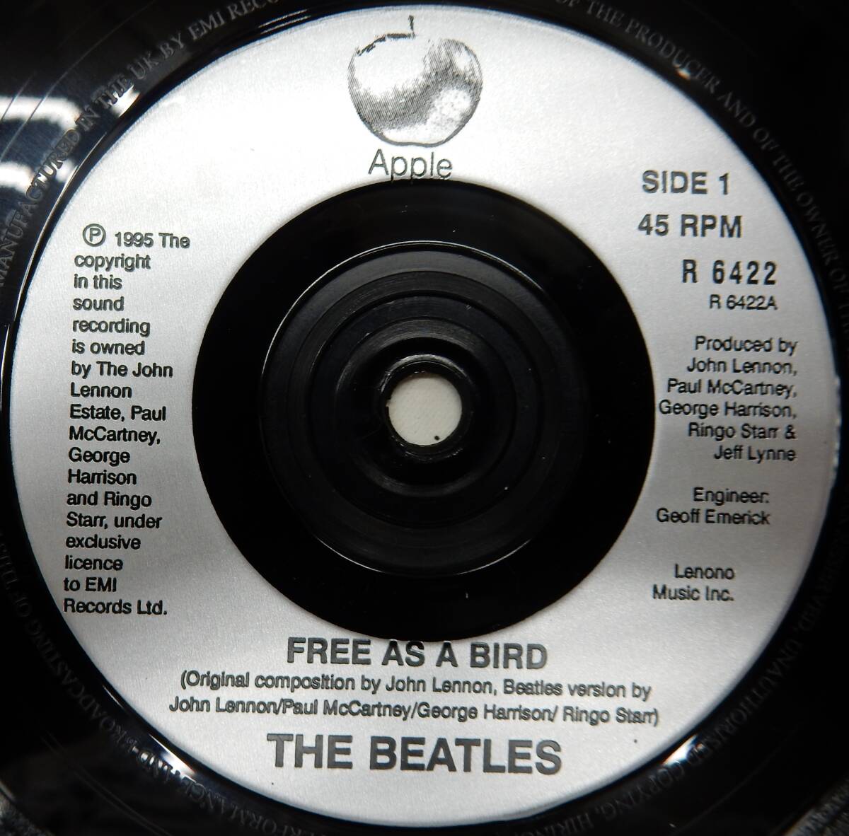 EP) THE BEATLES FREE AS A BIRD _画像3