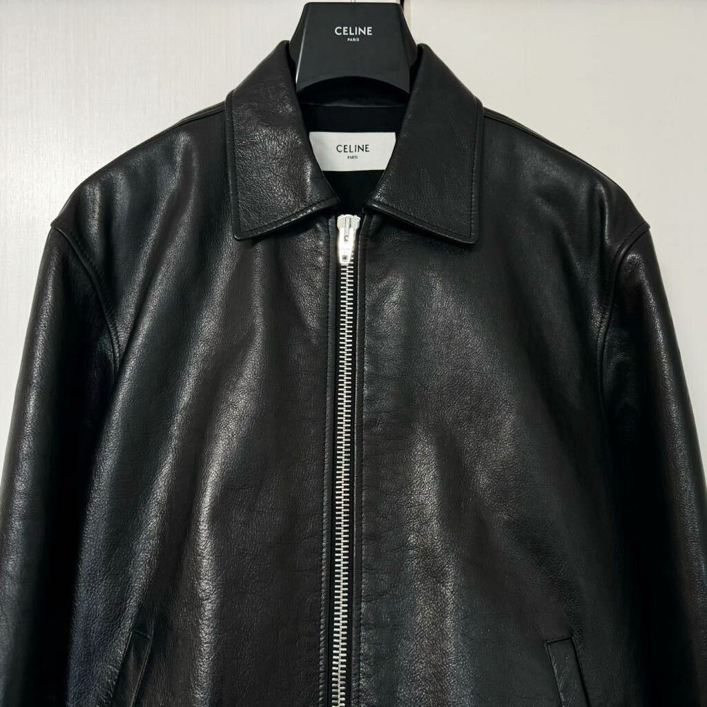 Yahoo!オークション - CELINE 22AW ポリスマンレザージャケット Yahoo!オークション - CELINE 22AW ポリスマンレザージャケット