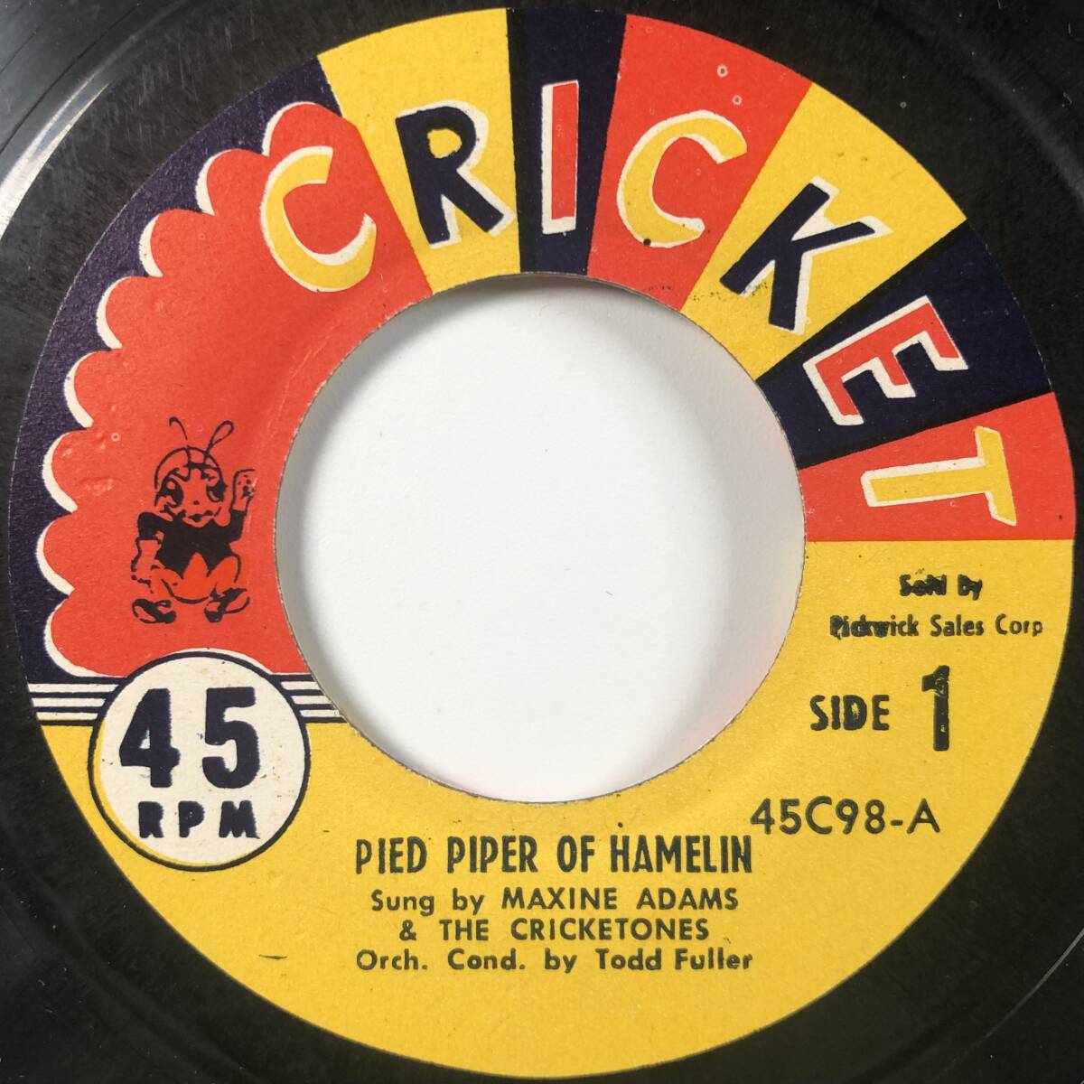 EP盤 子供向け「PIED PIPER of HAMELIN/PUSS’N BOOTS」（CRICKET RECORDS/45C98/シングルレコード/レトロ/JUNK）_画像4