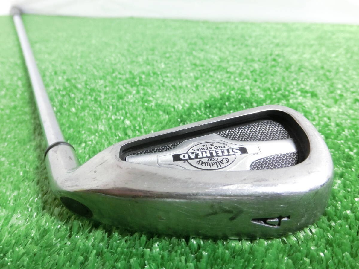 ♪Callaway キャロウェイ STEELHEAD X-14 IRONS / 4番 アイアン 単品 スチールシャフト 不明 FLEX-不明 ♪M1436_画像8