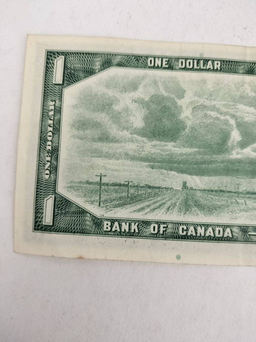 A 2043.カナダ1枚1954年 紙幣 Money World Paper_画像5