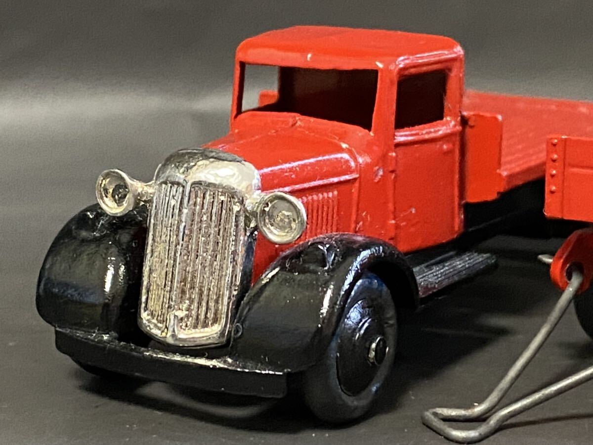 英 Dinky Toys #25c Flat Truck & #25g Flat Trailer (2p. set)　　2台セット　ディンキー　トラック　トレーラー vintage Meccano England_美品です