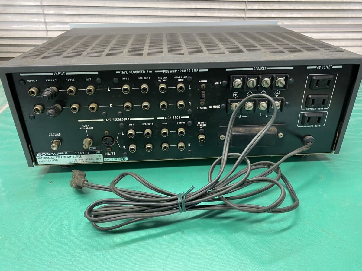 (2150) SONY TA-1150 プリメインアンプ 通電済み_画像6