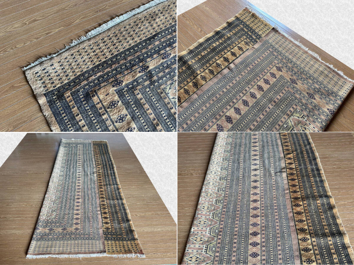 【270×188】ウール◆パキスタン産絨毯・カーペット■3483-45の画像10
