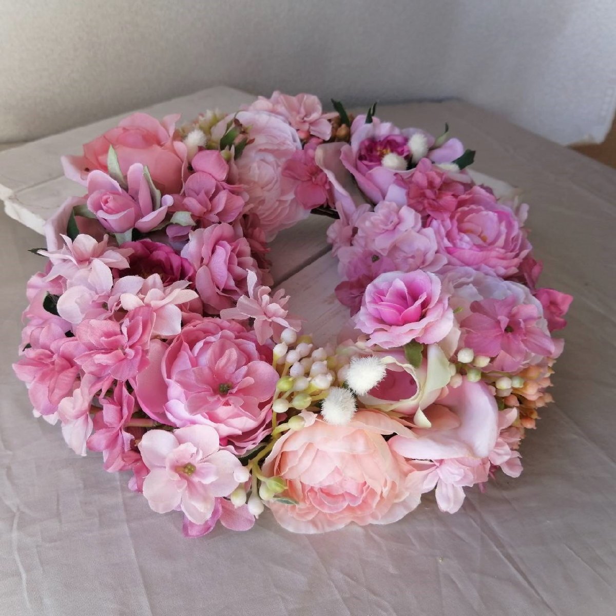 * pink. lease *a-tifi car ru flower lease ornament artificial flower flower club gift 