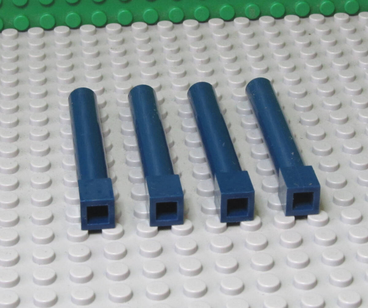 6M514-凸LEGO ソリッドピラーサポート（凸1x1x6）ダークブルー4本セット　%43888_画像2