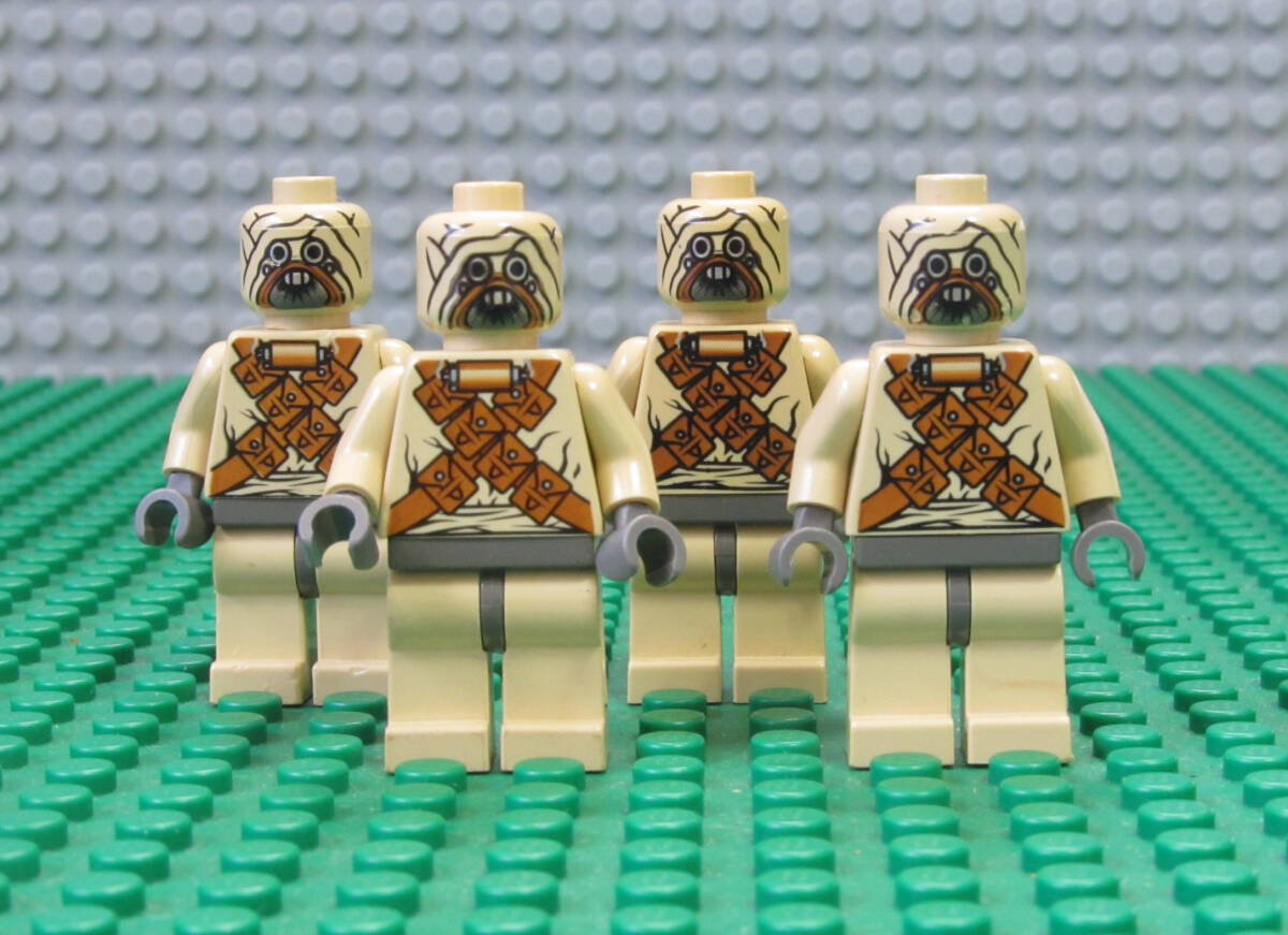 6K498-ミニフィグ凸LEGO スターウォーズシリーズ-タスケン・レイダー-Tusken Raider 4体_画像1