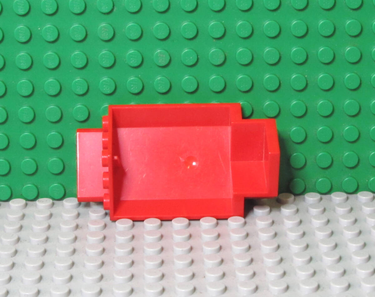6M513-凸LEGO コーナー壁パネル（凸3x3x6）赤地黒ストライプ　%2345p01_画像2