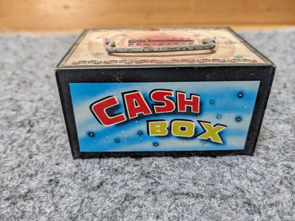 ブリキ レトロ貯金箱 CASH BOX の画像4