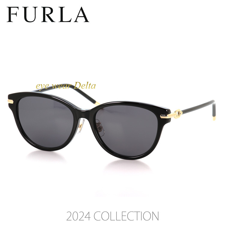 FURLA フルラ サングラス 2024年コレクション SFU745J-0700 国内正規代理店品 レディース UVカット_画像1