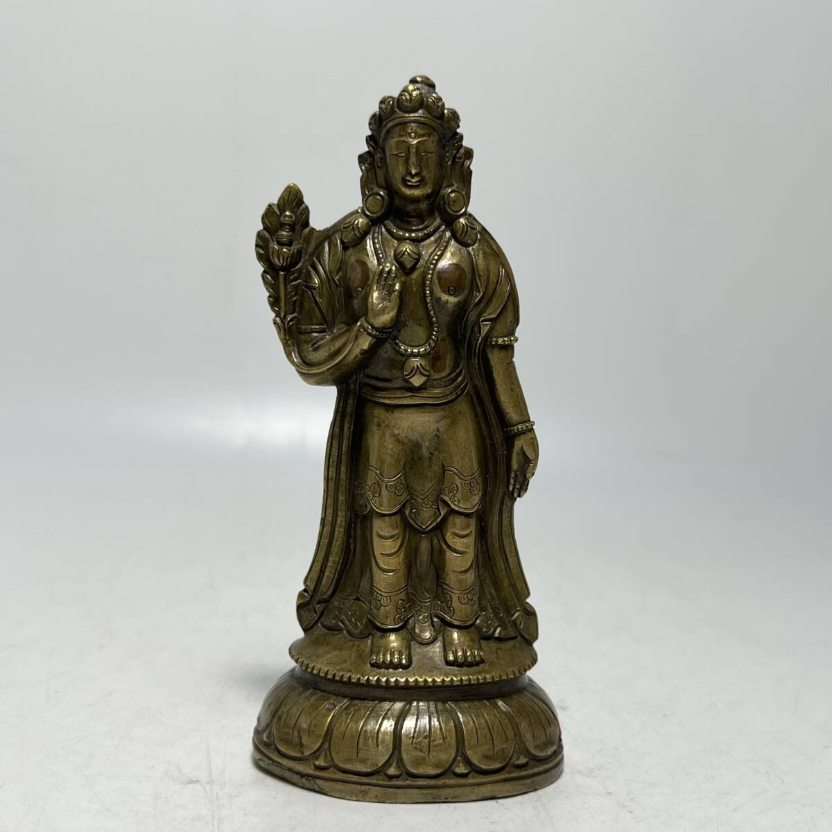 古美術　金銅　銅製　仏像　時代　インド　タイ　中国　ガンダーラ　朝鮮　H１0.７cm_画像1