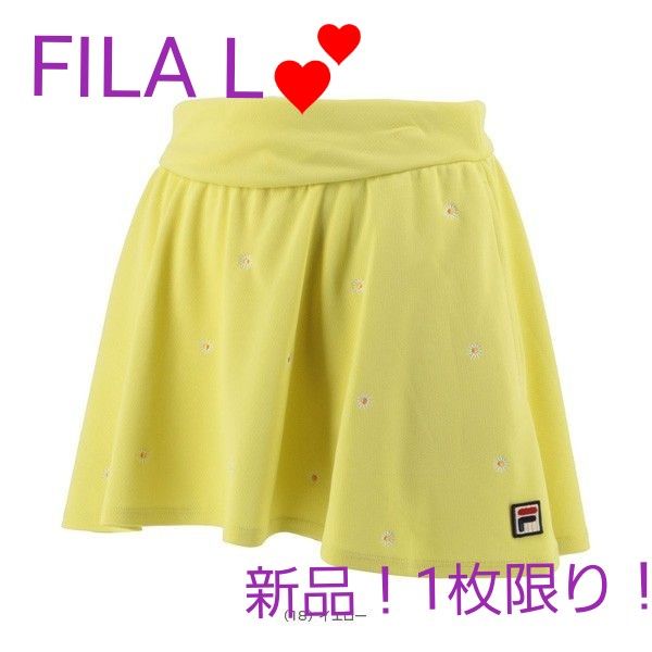 【要コメント】新品！フィラ FILA テニスウェア レディース スコート L　VL2594　01 ホワイト