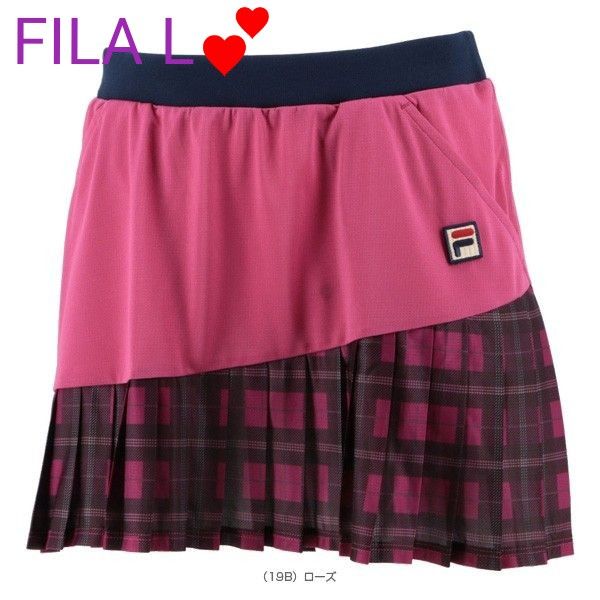 【要コメント】フィラ FILA テニスウェア スコート　L　VL2649 19ローズ、ピンク