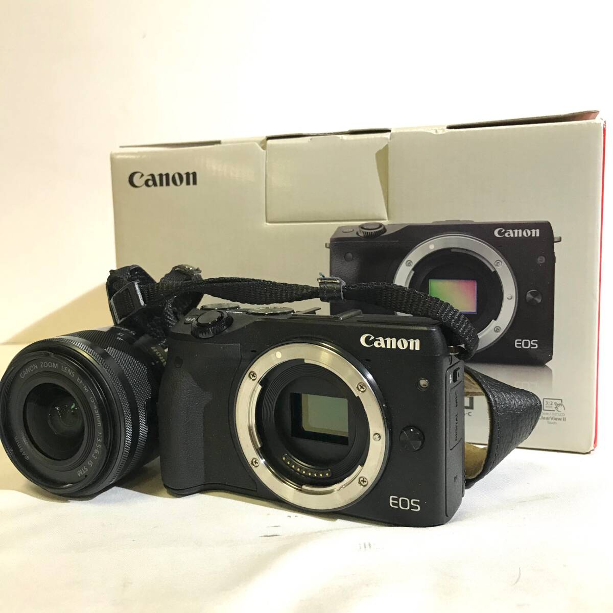 【動作確認済！】Canon キャノン EOS M3/CANON ZOOM LENS EF-M 15-45mm 1:3.5-6.3 IS STM【2476456-1/186/rgmry】