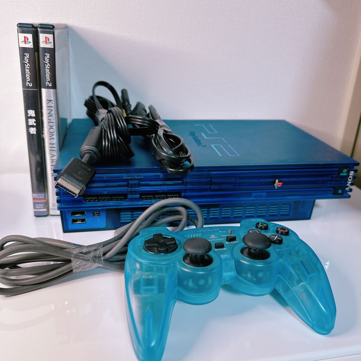 【稼働品】SONY PlayStation2 限定カラー オーシャンブルー 希少】PS2 オーシャンブルー おまけ付き|Yahoo!フリマ(旧