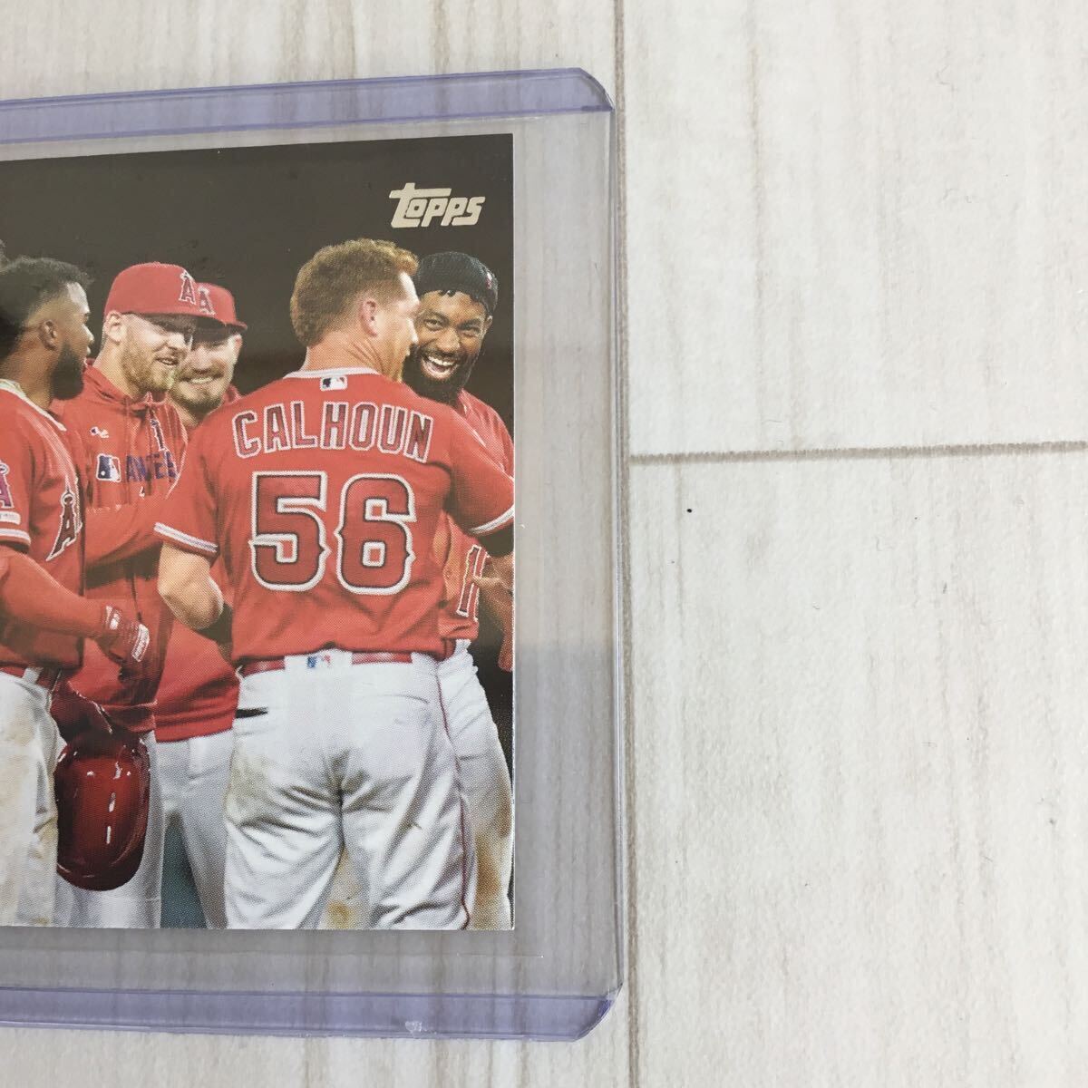 大谷翔平　topps エンゼルス　チーム　カード　#19. 1057 MLB エンゼルス　ドジャース_画像3