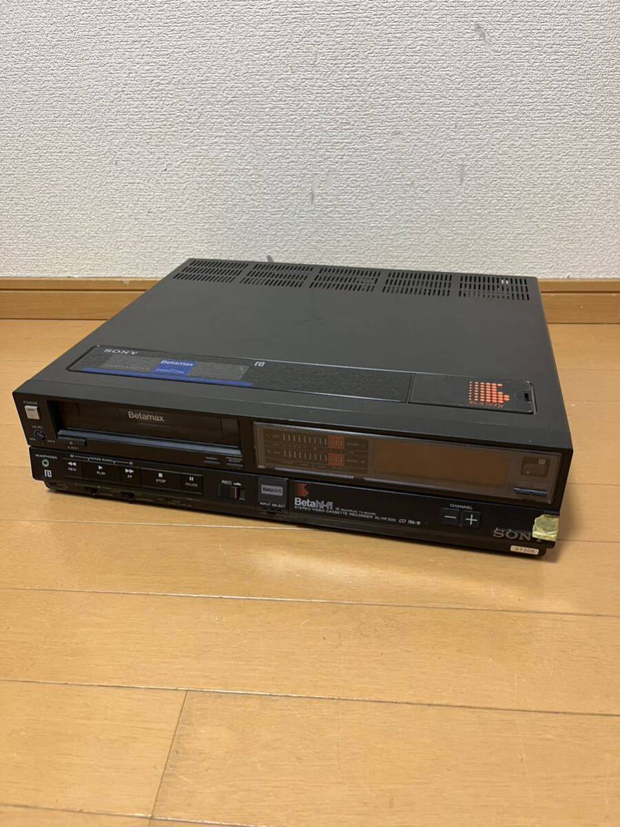 SONY ビデオデッキ ベータマックス SL-HF300 通電確認のみのジャンク品 ジャンク 昭和レトロ_画像1