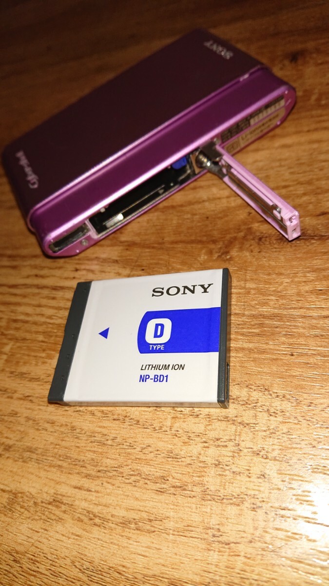 SONY ソニー Cyber-shot サイバーショット DSC-T77 デジカメ バッテリー 充電器付き コンパクトデジタルカメラ 簡易動作確認済み 現状品_画像6