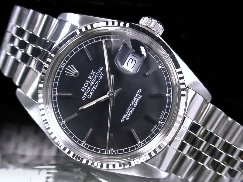 ★超美品 ROLEX ロレックス 18金WGフルーテッド ブラック ref.16014 Cal.3035 デイトジャスト オイスターパーペチュアル 綺麗★の画像4