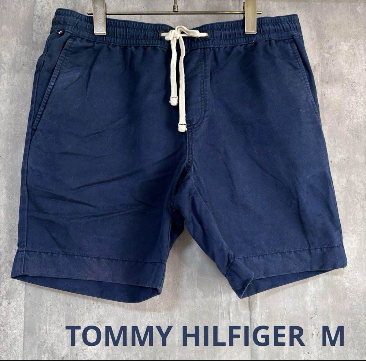 トミーフィルヒガー　TOMMY HILFIGER ハーフパンツ　紺　M_画像1