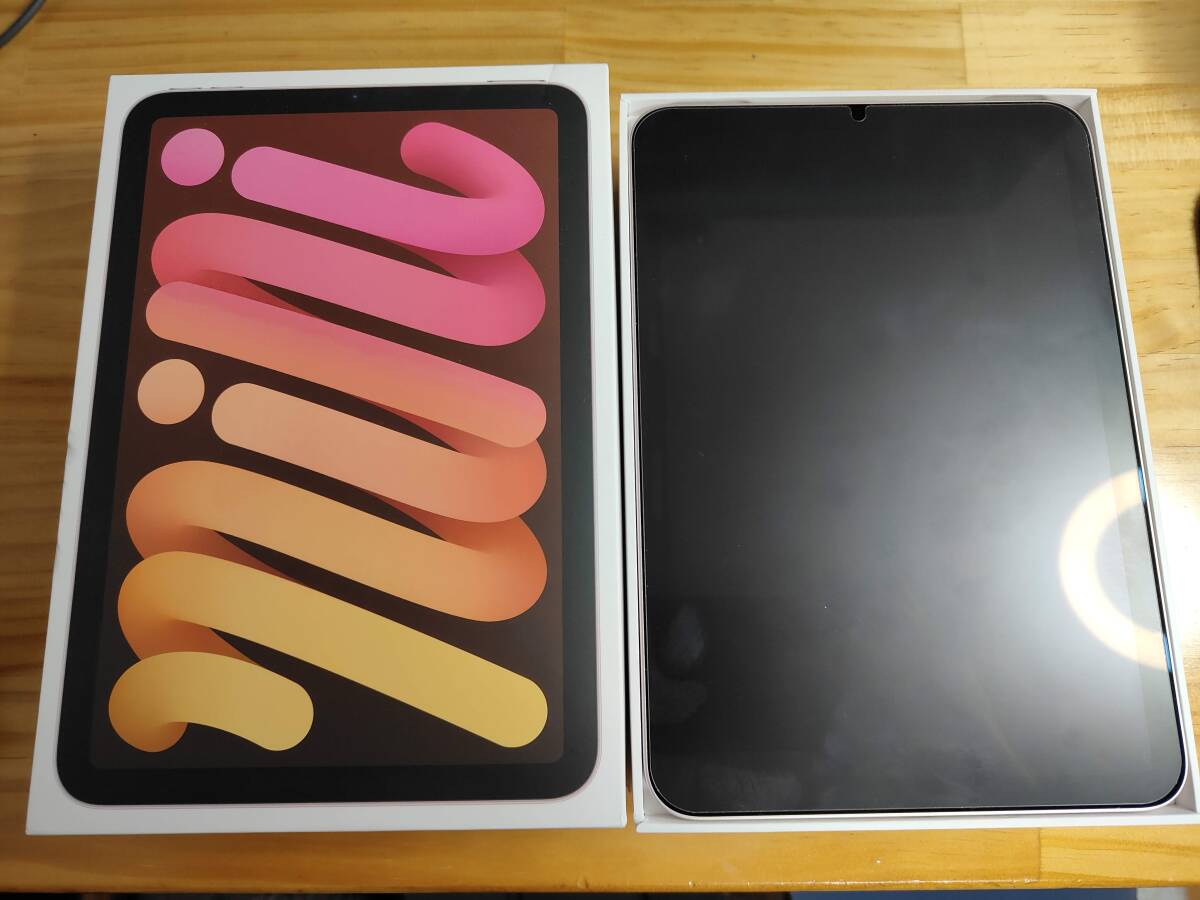 【中古】Apple iPad mini 6 64GB 8.3インチ ピンク Wi-Fi　カバー付き_画像1