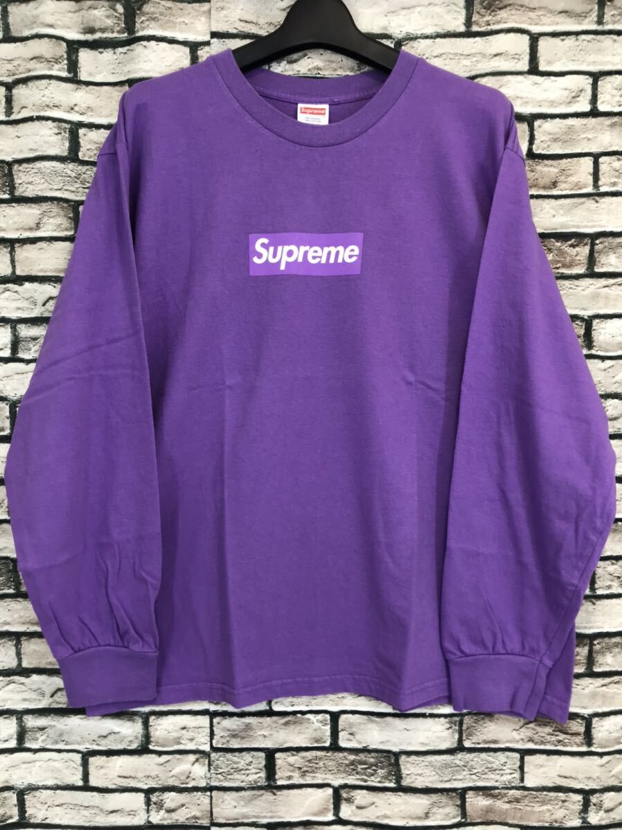 極美品★SUPREME シュプリーム★20AW Box Logo L/S Tee ボックスロゴロングスリーブTシャツ カットソー 