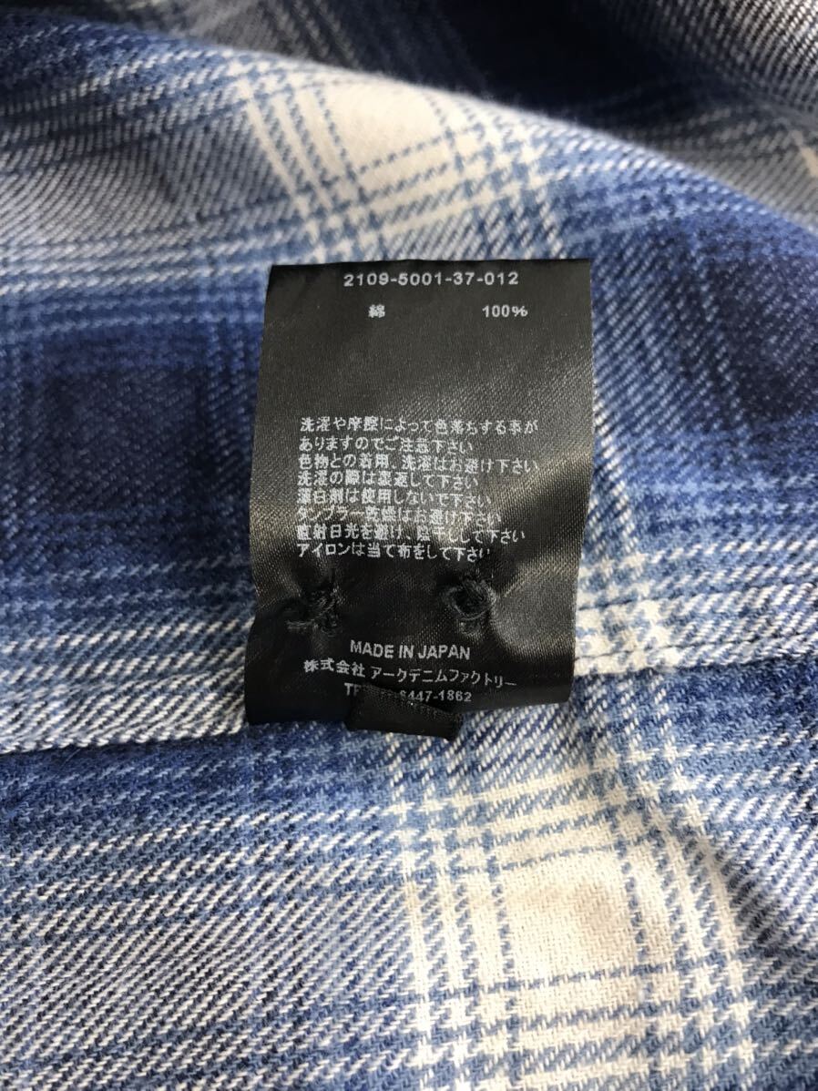 極美品 MINEDENIM マインデニム 21AW Ombre Check Flannel 極美品 MINEDENIM マインデニム 21AW Ombre Check Flannel