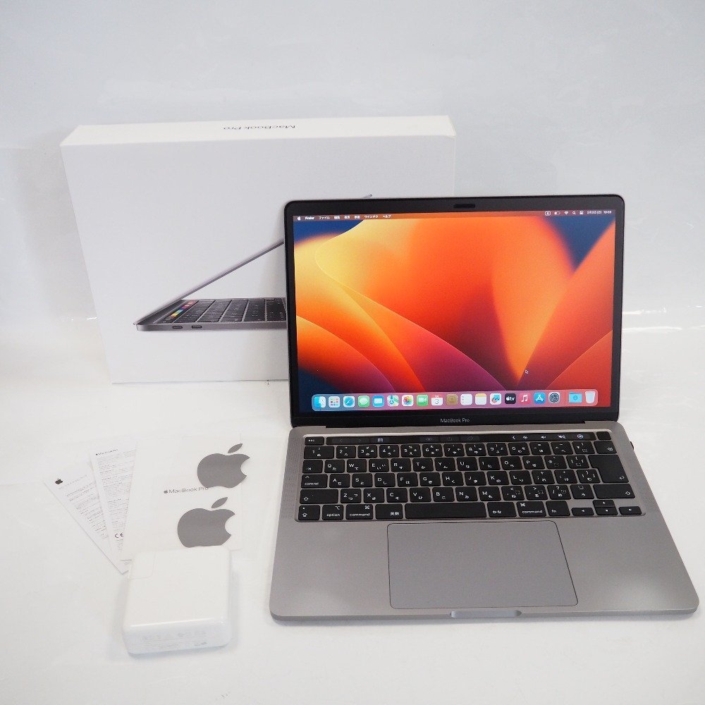 Th956701 Apple パソコン MacBook Pro 13.3インチ 第10世代 MWP52J/A スペースグレイ Core i5/16GB/SSD1TB アップル 美品・中古_画像1