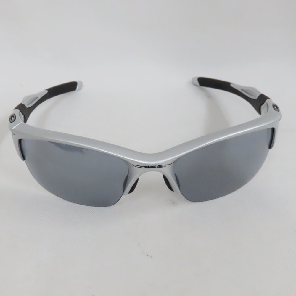 Ts528391 オークリー サングラス ハーフジャケット 0OO9153 シルバー OAKLEY 超美品_画像1