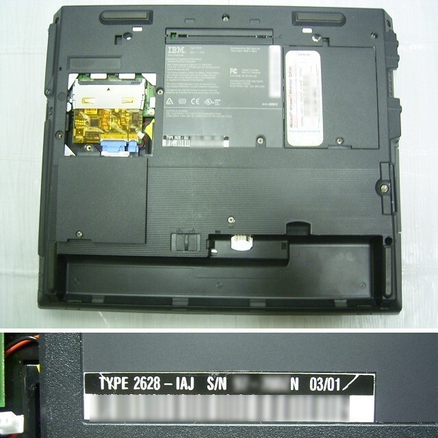 ジャンク ThinkPad i Series1800 CD-RW代替品が付属_画像7