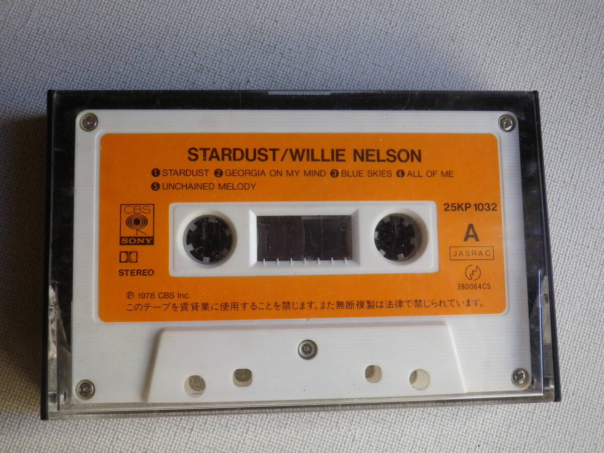 ◆カセット◆ウィリーネルソン WILLIE NELSON / STARDUST 25KP-1032 カセット本体のみ 中古カセットテープ多数出品中！の画像1