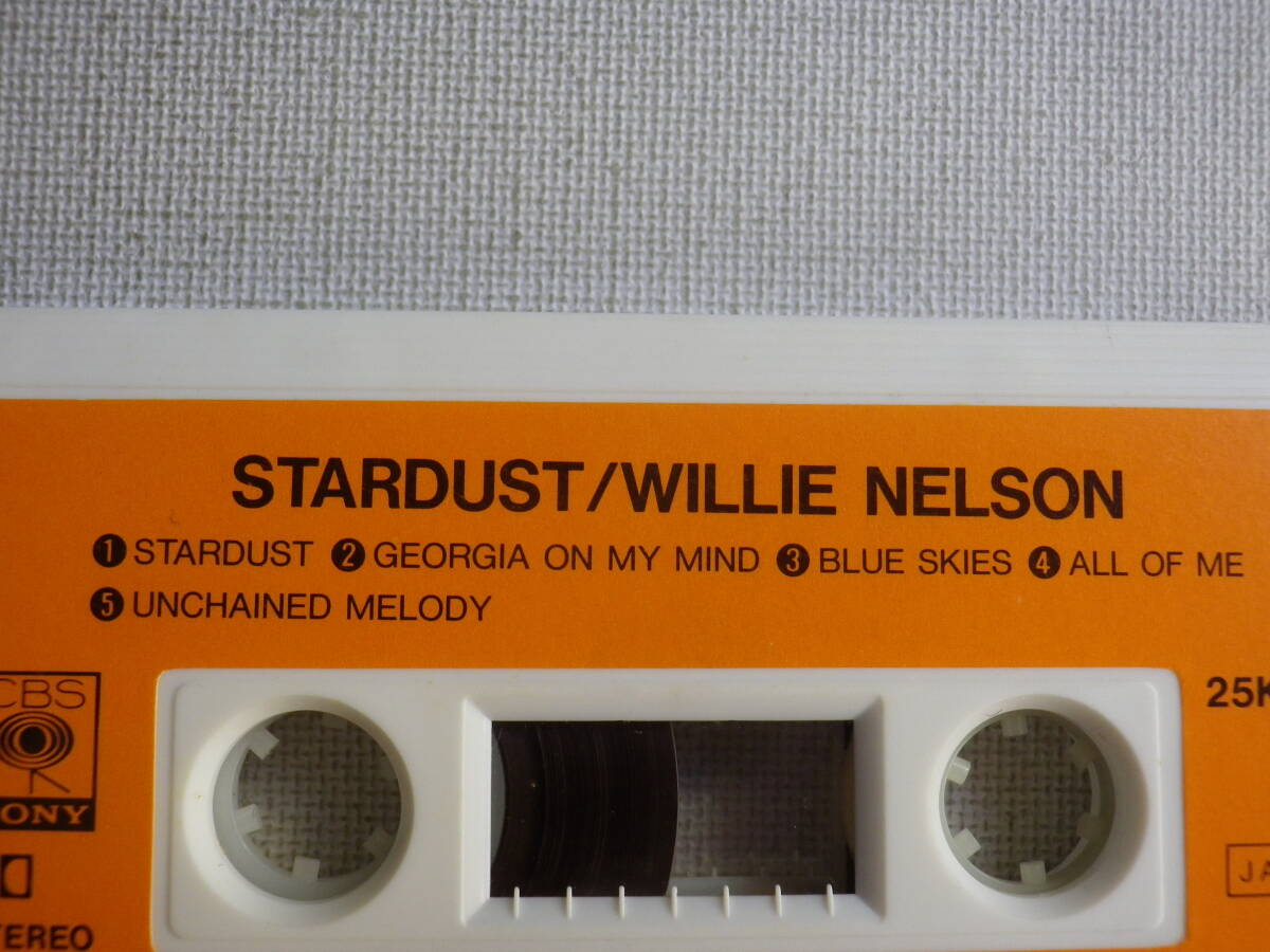◆カセット◆ウィリーネルソン WILLIE NELSON / STARDUST 25KP-1032 カセット本体のみ 中古カセットテープ多数出品中！の画像6