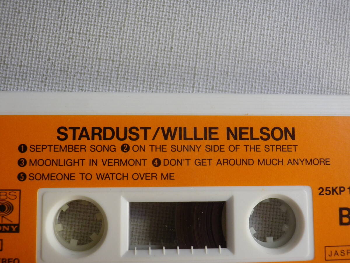 ◆カセット◆ウィリーネルソン WILLIE NELSON / STARDUST 25KP-1032 カセット本体のみ 中古カセットテープ多数出品中！の画像7