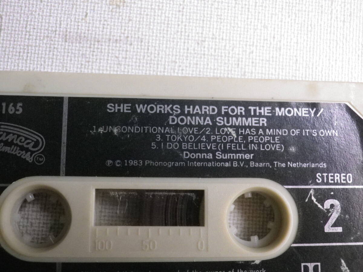 ◆カセット◆ドナサマー DONNA SUMMER / SHE WORKS HARD FOR THE MONEY 28Y-165 カセット本体のみ 中古カセットテープ多数出品中！の画像7