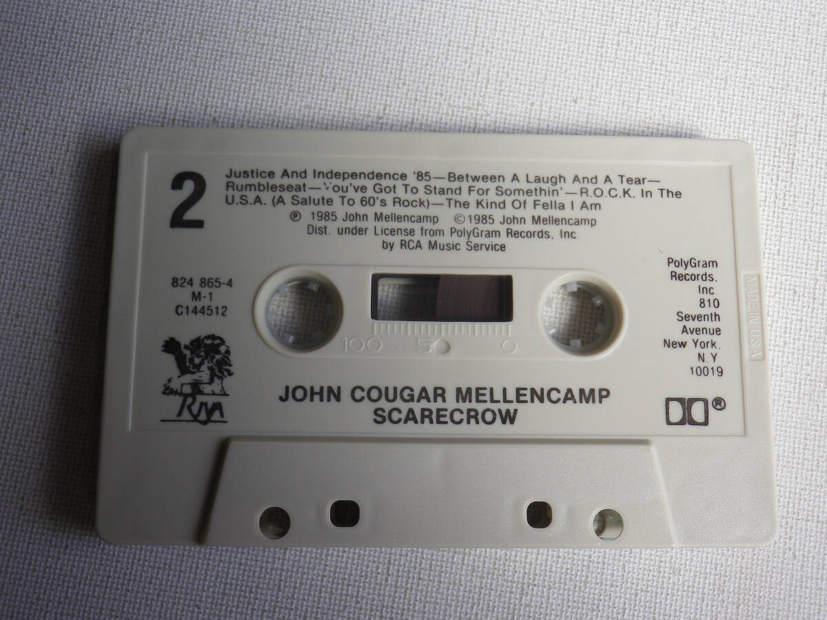 ◆カセット◆ジョンクーガー　JOHN COUGAR MELLENCAMP / SCARECROW 輸入版　中古カセットテープ多数出品中！_画像6