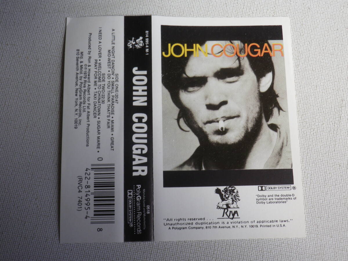 ◆カセット◆ジョンクーガー JOHN COUGAR 輸入版 中古カセットテープ多数出品中！の画像7