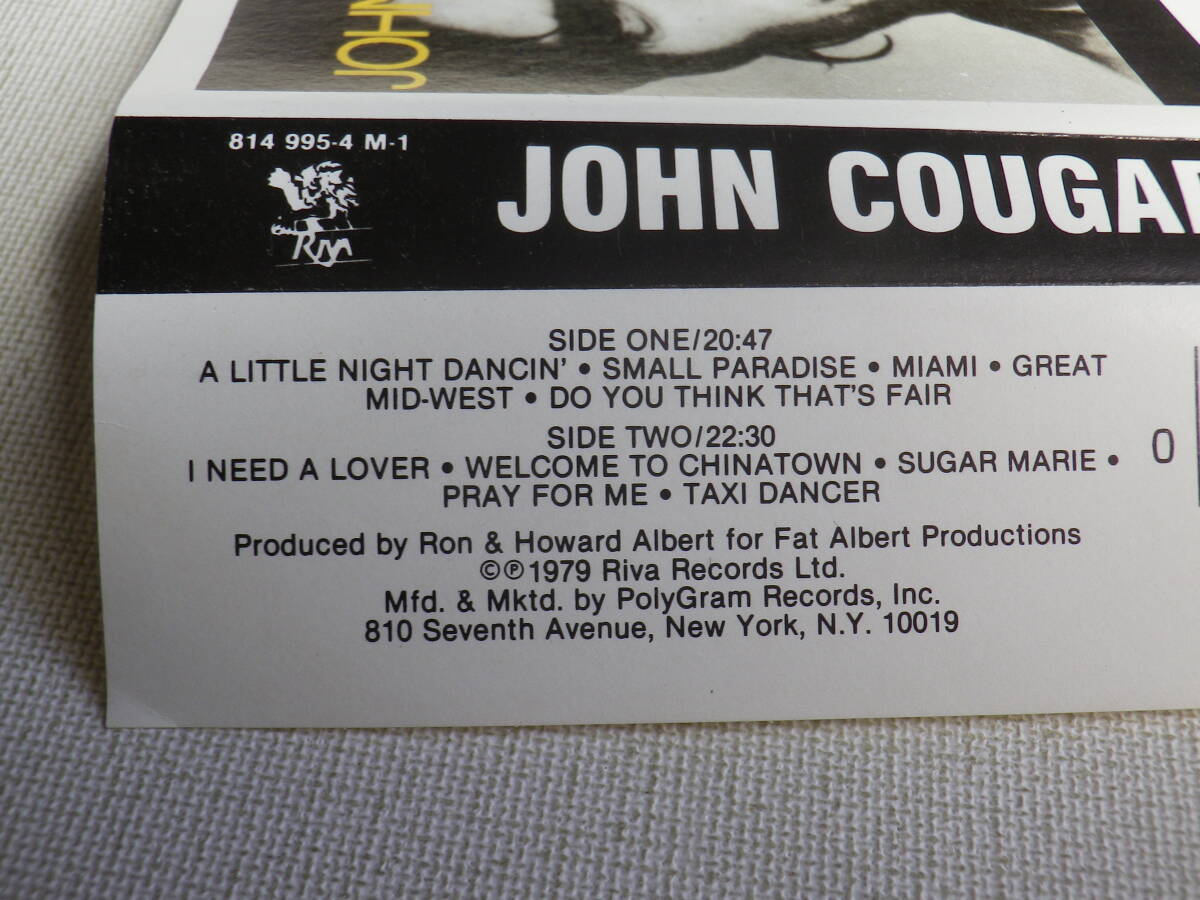 ◆カセット◆ジョンクーガー JOHN COUGAR 輸入版 中古カセットテープ多数出品中！の画像8