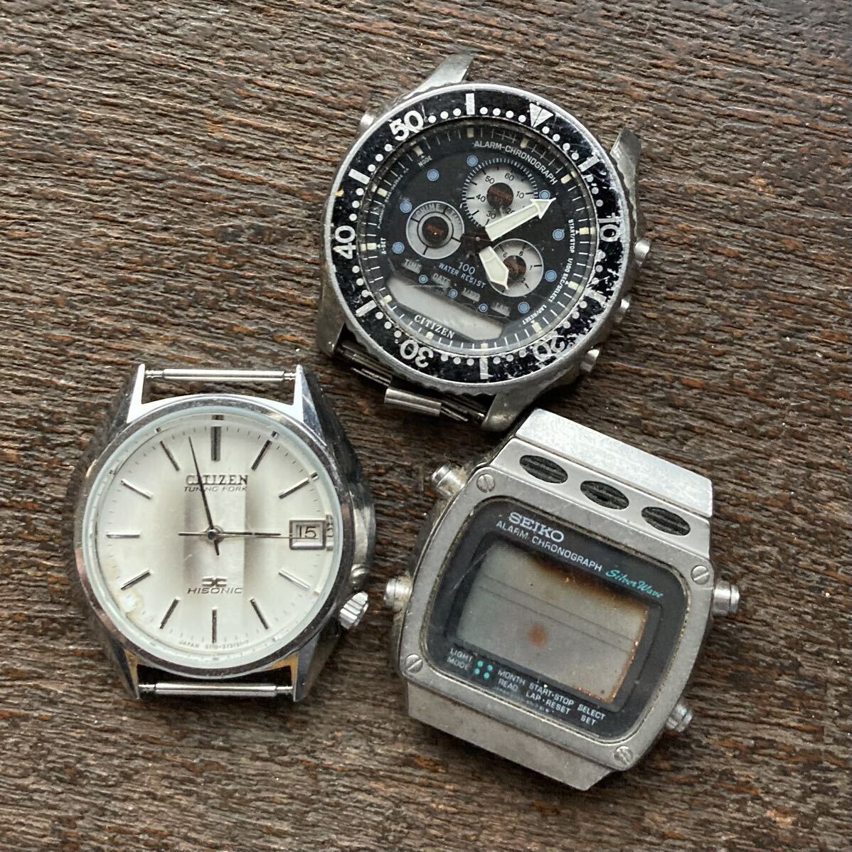 SEIKO セイコー シルバーウェーブ CASIO カシオトロン 等 クォーツ 電池式腕時計 ジャンク品 まとめて_画像6