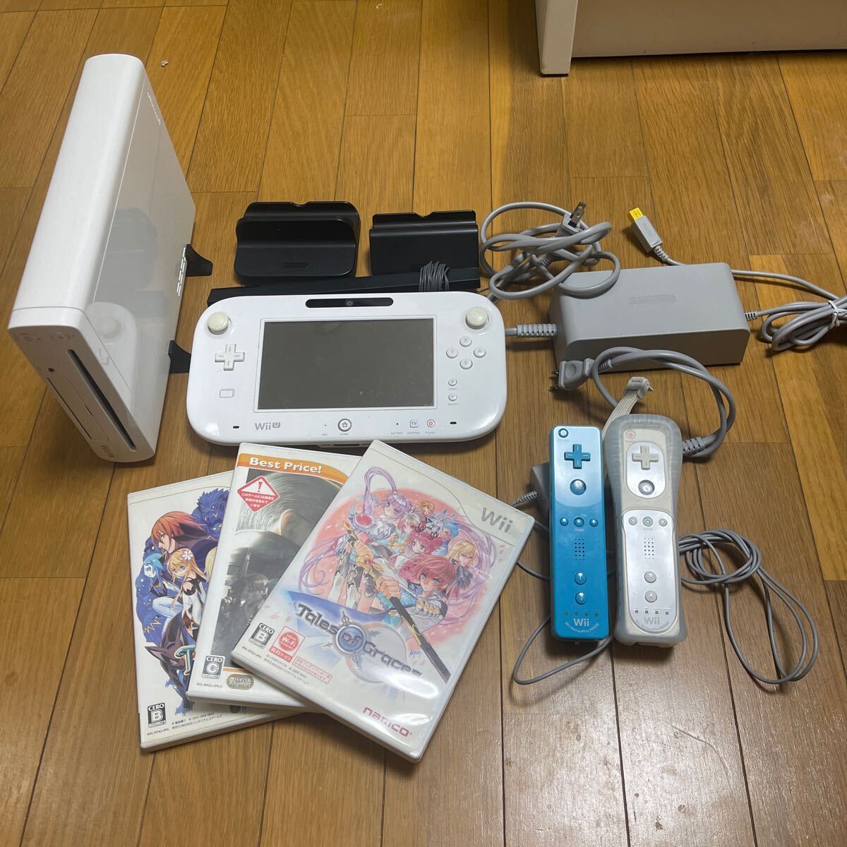 Wii U すぐに遊べるスポーツプレミアムセット 32GB シロ 動作品 本体 コントローラー 箱 付属 Nintendo 任天堂 ソフト3本付きの画像1