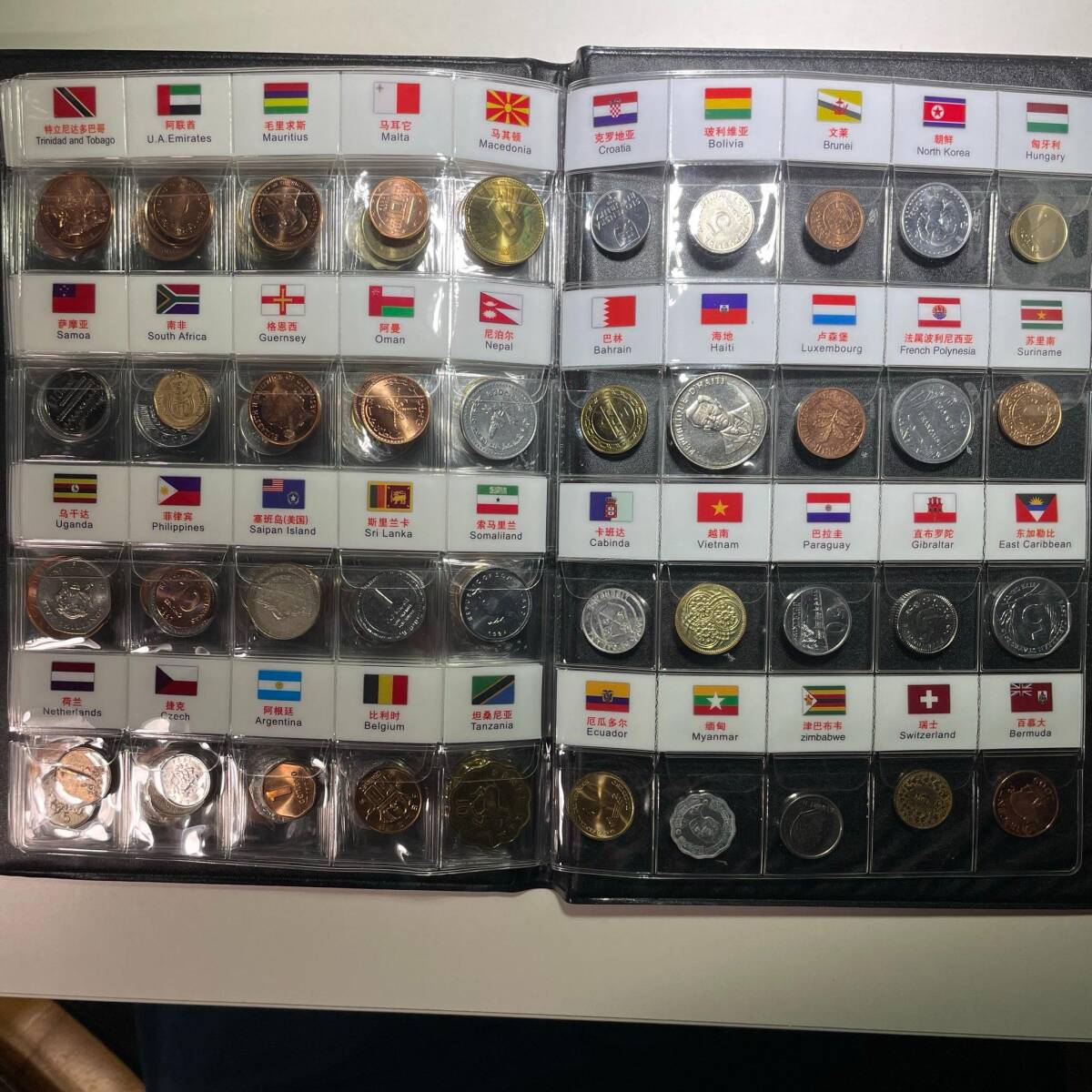 120カ国のコイン収蔵 大量120枚 アルバムセット 世界の硬貨・古銭　まとめ 硬貨_画像6